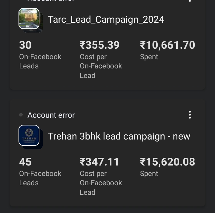 Meta Ads Result
